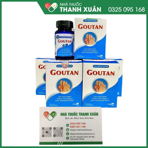 Goutan hỗ trợ giảm đau do Gout